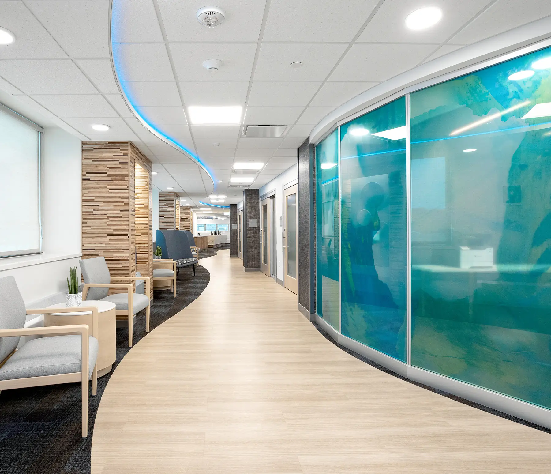 Divider Wall featuring the artwork "Aphrodite Blue"