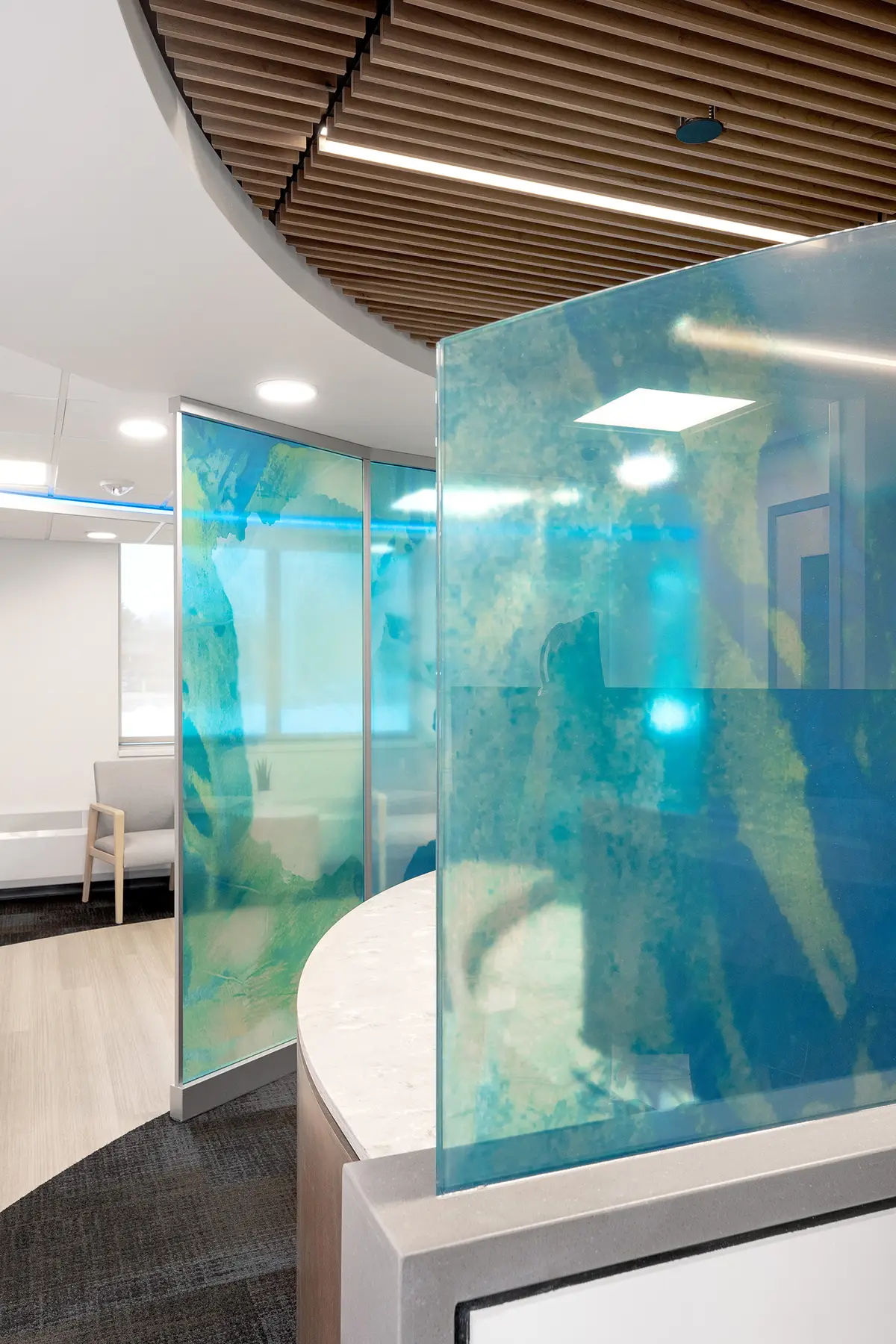 Divider Panels featuring the artwork "Aphrodite Blue Panorama"