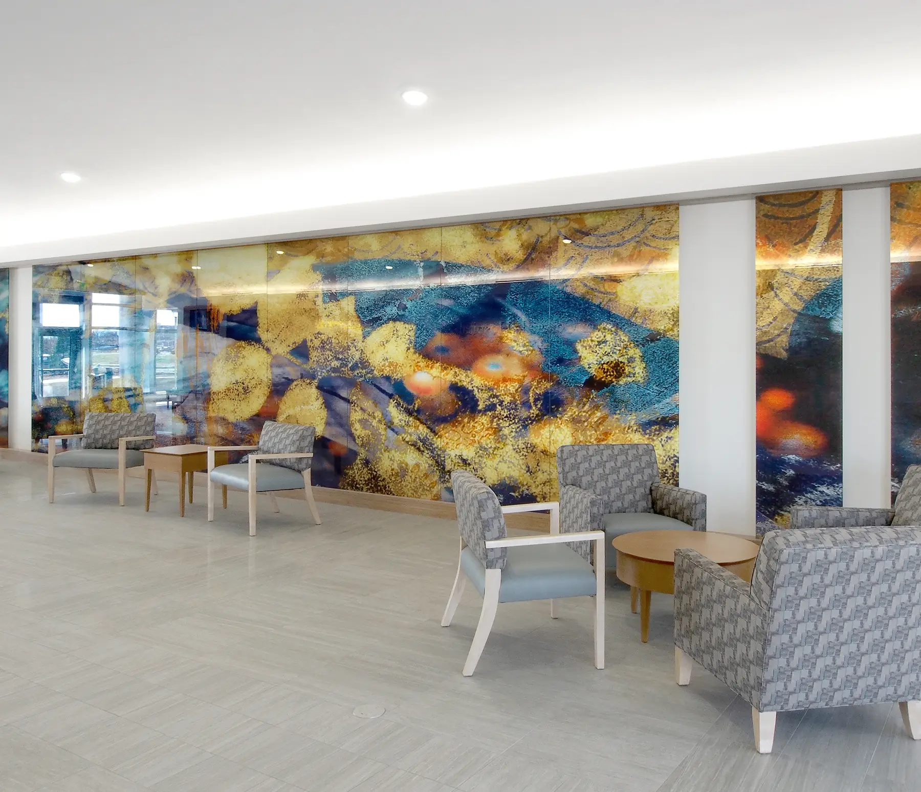 Feature Wall featuring the artwork "Harvest Moon"