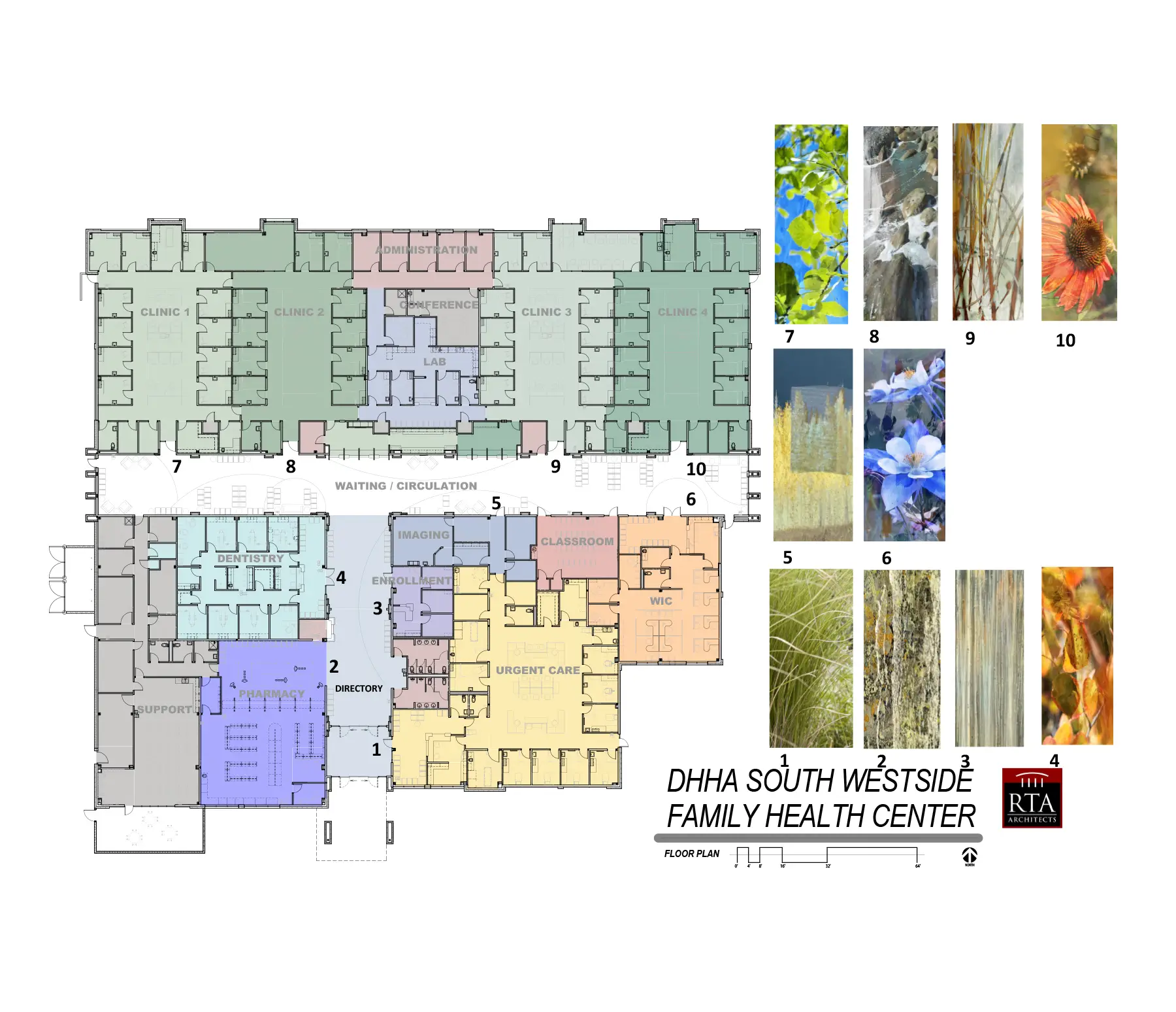 Floor plan for way finding