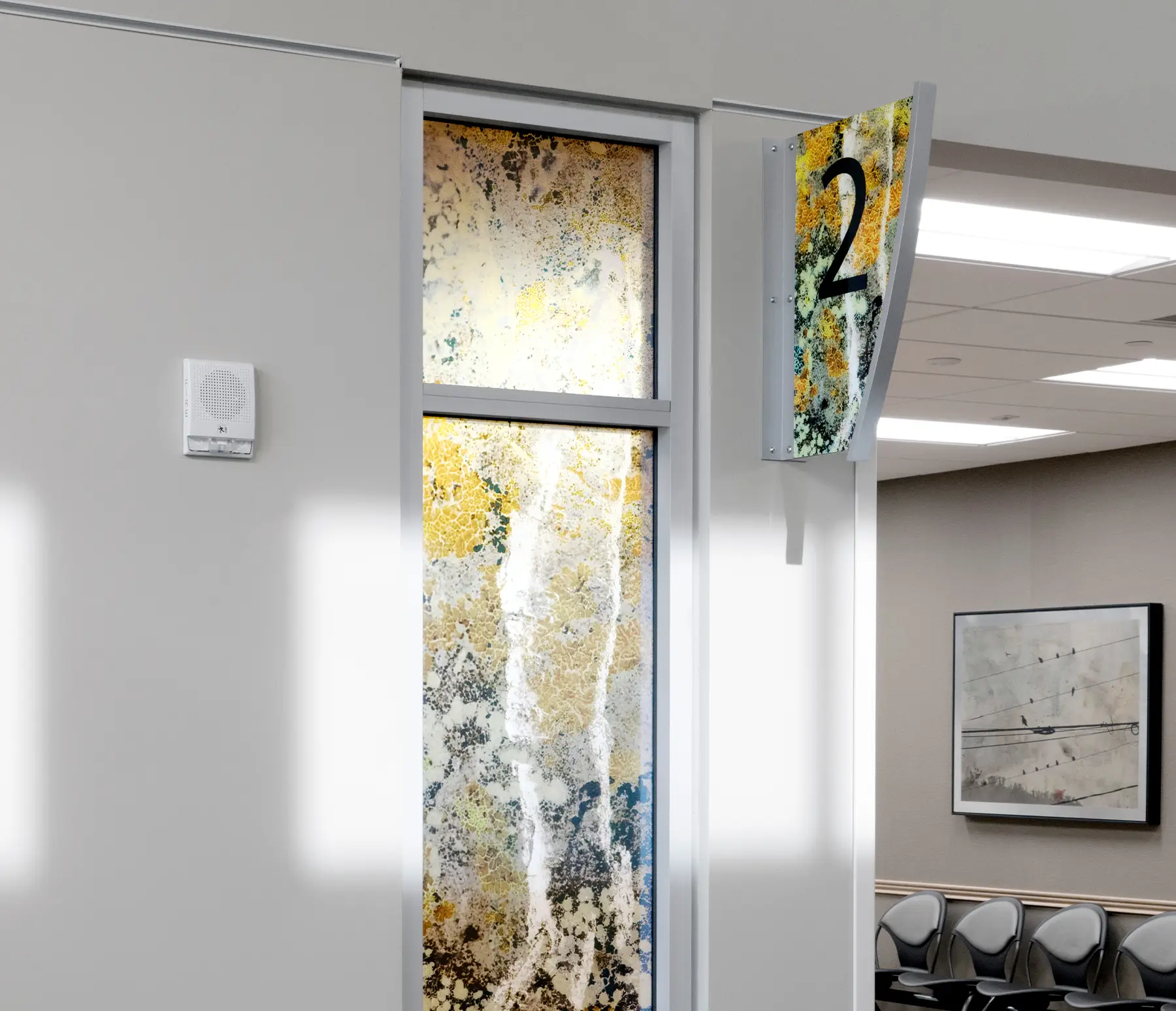 Window film featuring the artwork "FPO"