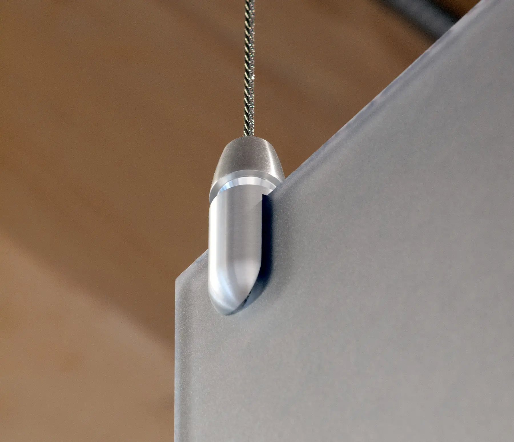 Detail of suspended art hardware