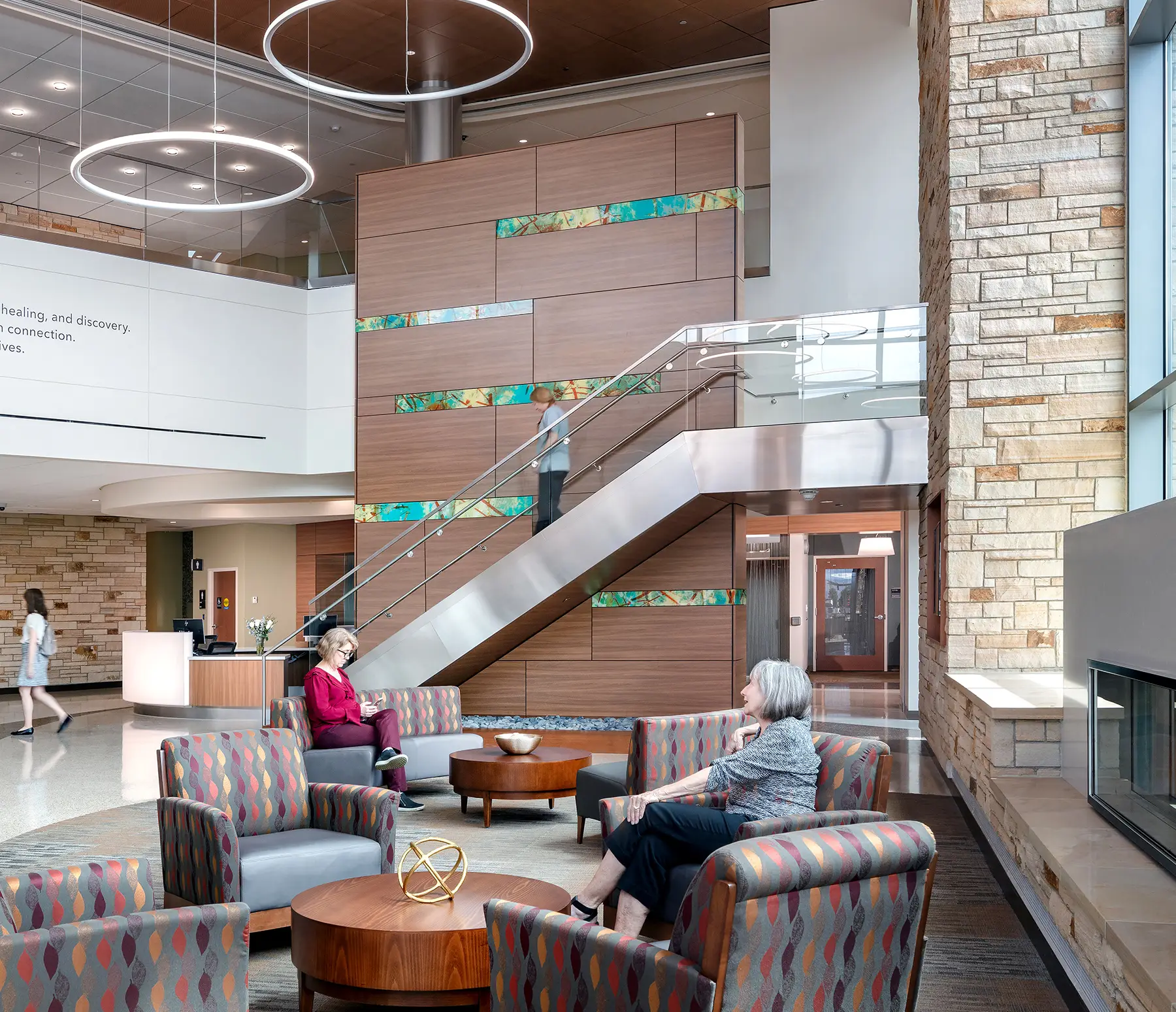 Feature Wall featuring the artwork "Boulder Reeds"