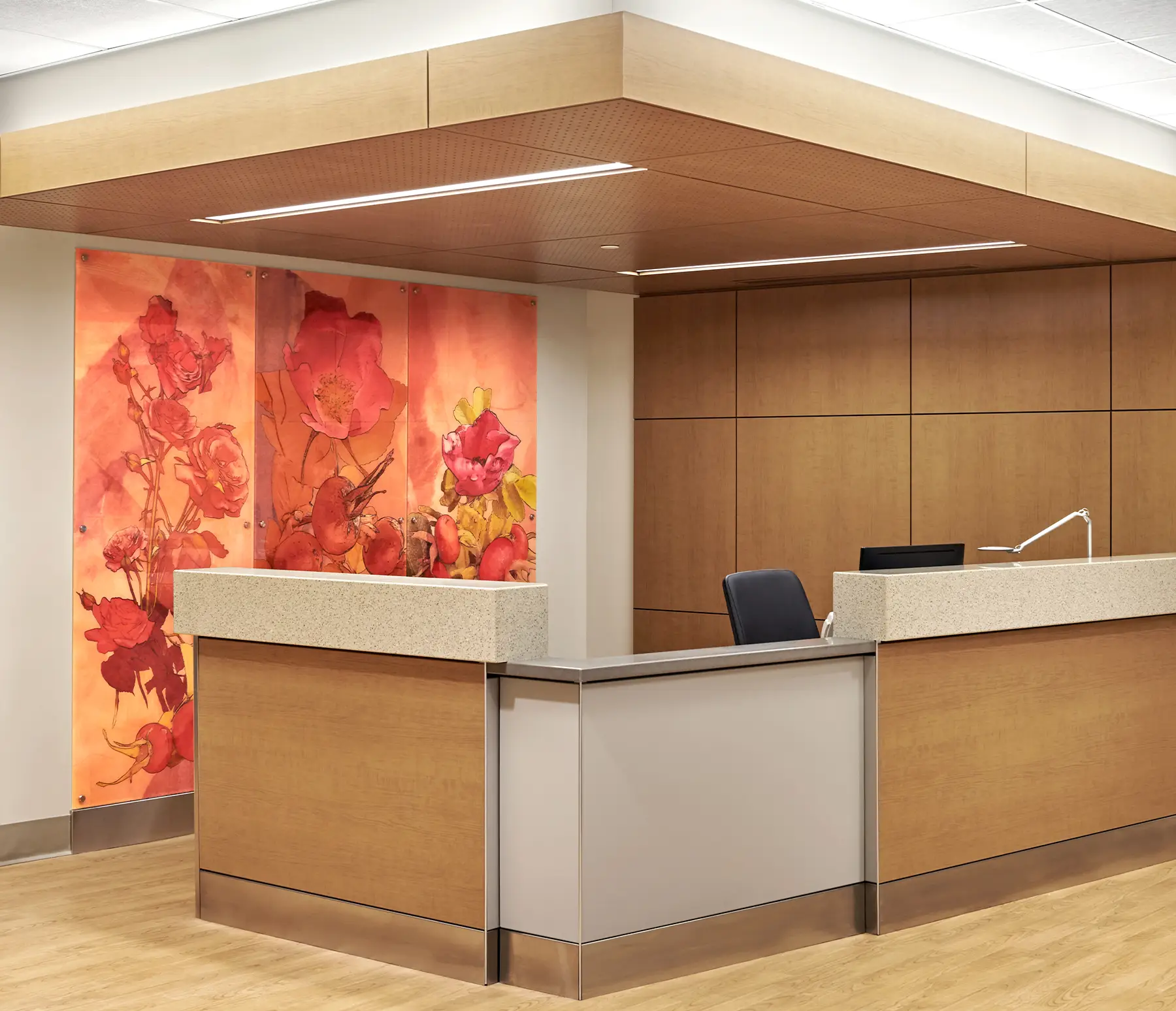 Feature Wall featuring the artwork "Etched Rosehip"